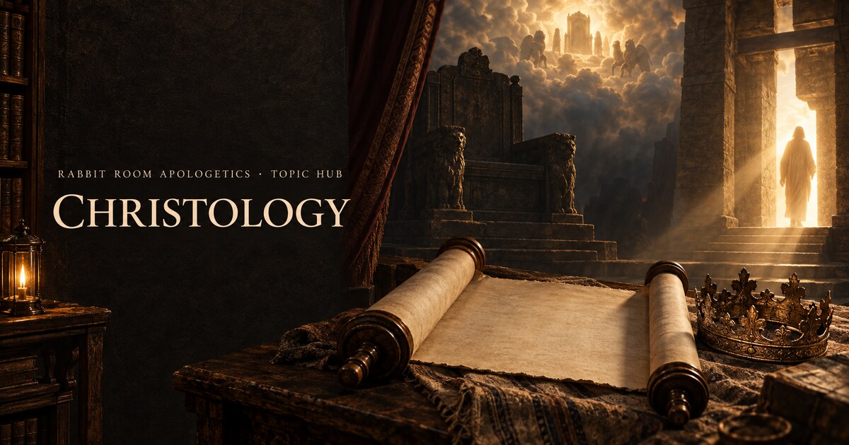 Christology topic hub graphic.