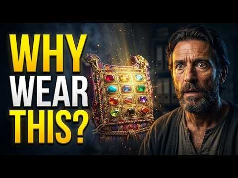 Video poster shows a man beside a jeweled priestly breastpiece, with the words “Why Wear This?”.